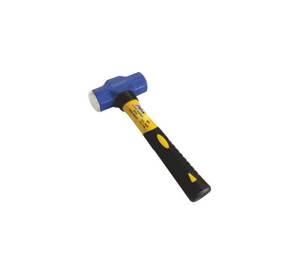 2 LB Double-Faced Sledge Hammer with Fiberglass Handle Industrial Club Hammer with Shock-Absorbing Fiberglass Grip - Product Image 1