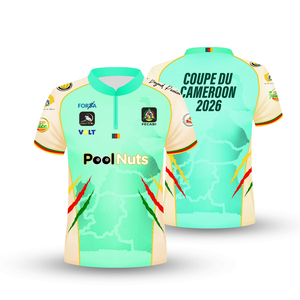Maillot de snooker personnalisé à manches courtes avec fermeture éclair, respirant et à séchage rapide - Product Image 4