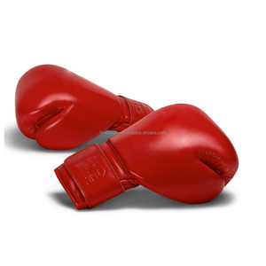ราคาขายส่ง คุณภาพสูง ดีไซน์สวย ไม่มีการตัดเย็บแบบ boxing  ถุงมือชกมวยแท้ สำหรับการต่อสู้ การฝึกซ้อม และการฝึกสปาร์ริง  หนังแท้ ปิดด้วยแถบตีนตุ๊กแก - Product Image 4