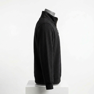 เสื้อสเวตเชิ้ตแบบซิปครึ่งตัว ผ้าหนา แขนยาว ไม่มีลาย - Product Image 3
