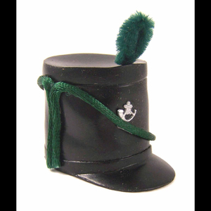 Sombreros Shako Británicos Napoleónicos Impermeables de Alta Calidad, Estilo Inglés, para Banda de Marcha, Material de Cuero Vacuno, Bordado 3D Verde, Uso Diario - Product Image 6