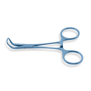 SureMed Instruments SMI-VI-93 Pince à serviette chirurgicale en acier inoxydable de qualité supérieure, réutilisable, instrument de drapage à revêtement bleu - Product Image 3