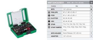 Alta calidad 32PCs S2 1/4 \ "X 25mm Juego de brocas para colorear Fuente de alimentación Herramienta de mano con embalaje de estuche rígido - Product Image 2