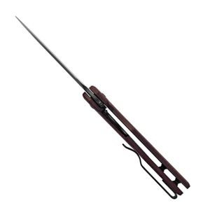 Couteaux pliants d'extérieur haut de gamme avec lame tranchante, manche tressé marron et construction portable pratique pour le camping - Product Image 2