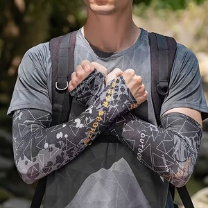 Mangas de Seda de Hielo con Diseño Personalizado para Hombre, Protección UV para Actividades al Aire Libre, Regalo Promocional, Mangas Deportivas para Ciclismo - Product Image 4