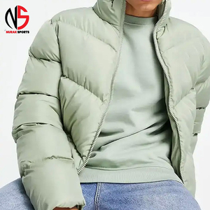Blouson d'hiver matelassé long vert clair de haute qualité pour homme, personnalisable, imperméable, respirant, coupe décontractée ample 2026 - Product Image 6