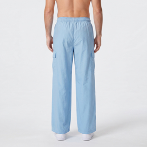 Men's Wide Leg Cargo Windbreaker Pants 100% Nylon Polyester Loose Fit Summer Trouser Casual Street Wear <b>Wind</b> <b>Breaker</b> Men Pants - Product Image 2