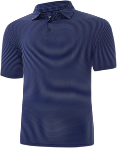 Polo de manga corta para hombre, camiseta informal de algodón para golf, camiseta transpirable de color liso - Product Image 1