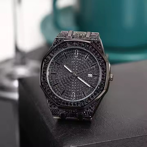 Montre en quartz Moissanite White Glow Premium pour homme, avec un design minimaliste et une finition soignée, construction durable et style élégant - Product Image 1