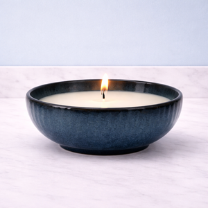 Recipiente de Cerámica para Velas Verdant Glow, Tazón Ancho, Grueso, Resistente al Calor, Acabado Liso, para una Sola Vela, Decoración Elegante para el Hogar - Product Image 3