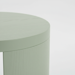 Table d'appoint décorative, table basse moderne en bois d'hévéa du Vietnam, MDF et placage de chêne, meuble décoratif pour salon - Product Image 6