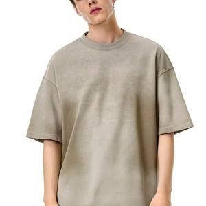 Camiseta Clásica Americana para Hombre, Nueva Colección Primavera-Verano, 300G, Oversize, Manga Corta, Degradado, Casual, Personalizada, 100% Algodón - Product Image 3