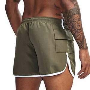 Shorts décontractés pour hommes et femmes, best-sellers, taille élastique, coton, coupe classique, respirants, longueur genou. - Product Image 5