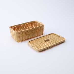 Bento lunch box for kids hand weave bamboo tiffin food storage container <b>cheap</b> cost storage <b>boxes</b> - Product Image 2