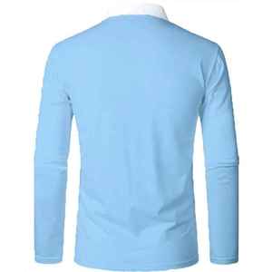 เสื้อโปโลแขนยาวแบบสวมใส่สบาย คุณภาพสูง สำหรับผู้ชาย ดีไซน์และโลโก้สั่งทำได้ ยังไม่มีรีวิว - Product Image 2