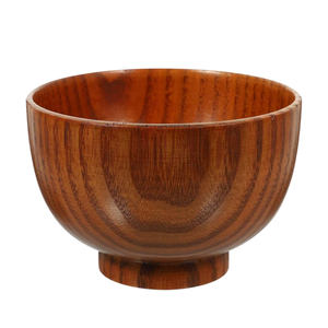 Bol en bois fait main économique pour servir le petit-déjeuner, le déjeuner et le dîner, avec un style de décoration rustique élégant pour la maison - Product Image 1