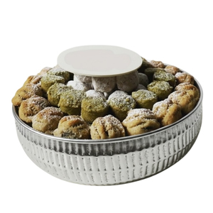 Bol en métal martelé de qualité supérieure avec calligraphie arabe, bol décoratif en métal, bonbonnière pour la décoration du Ramadan - Product Image 3