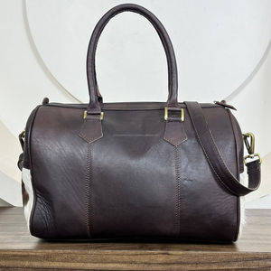 Custom Large Capacity Men & Women Travel <b>Bag</b> Luxury Designer Hand Tooled Cowhide Leather Duffle <b>Bag</b> Overnight Weekender <b>Bags</b> - Product Image 5