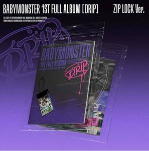 BABYMONSTER อัลบั้มเต็มชุดชุดที่ 1 [DRIP] รุ่น ZIP LOCK / บินเดอร์ เวอร์ชั่น อัลบั้มเพลงป๊อปภาษาเกาหลี ซีดีสะสม ของขวัญฟรีสำหรับแฟนๆ ทุกวัย - Product Image 2