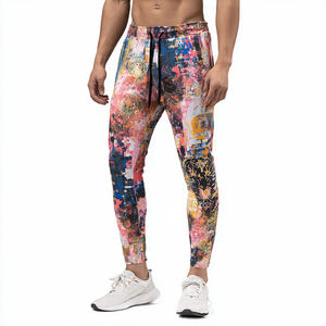 Pantalon de sport pour homme avec cordon de serrage à la taille, leggings de compression pour la gym, la course et le jogging - Product Image 3