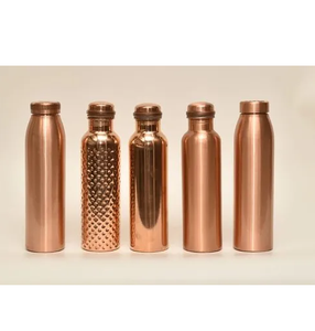 Bouteille d'eau en cuivre martelé pour le yoga, la gym et l'usage quotidien - Product Image 3