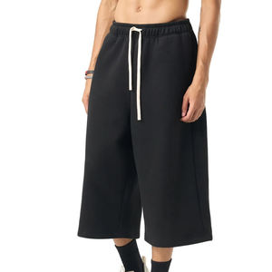 Pantalones Deportivos Unisex de Felpa Francesa de 350 g/m², de Alta Calidad, con Cintura Elástica, Pierna Ancha, Estilo Capri, Holgados - Product Image 3