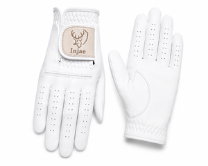 Guantes de Golf de Piel Sintética Blanca OEM, Logotipo de Marca Personalizado, Guantes de Golf de PU Suaves, Duraderos y Transpirables para Hombre, para Partidos Profesionales - Product Image 1