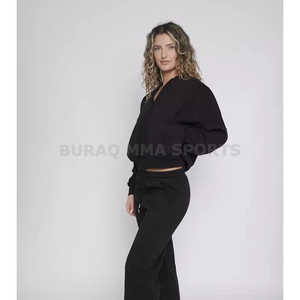 Conjunto de 2 Piezas para Mujer, Estilo Lounge, con Blusa de Manga Larga con Botones y Pantalones con Cordón Ajustable - Product Image 4