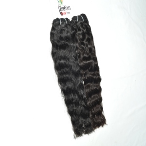 Extensiones de Cabello Humano Indio 100% Remy con Cutícula Alineada, Sin Químicos, 100g, Baratas, Brillantes, Onduladas, Corte Recto, Doble Trama, Genuinas - Product Image 2