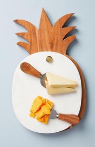 Rectangle Marble and Wooden Cutting Board with Handle Wholesale Kitchen Accessories Supplier - Product Image 2