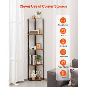 Libreria Angolare a 5 Ripiani con Illuminazione LED, Vetrina Alta 162 cm con Luci Multicolore Regolabili e Controllo Remoto tramite App - Product Image 3