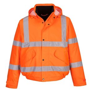 Heavy Duty Reflective Winter Hi Vis Waterproof Reflective Safety Work Jacket for Construction Site <b>Road</b> Workers Security Men - Product Image 3