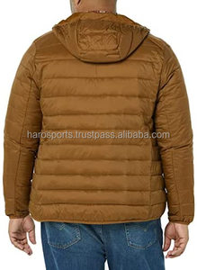 Manteau rembourré à capuche, épais, Logo Oem, surdimensionné pour homme, bulle en duvet, hiver, noir, personnalisé, doudoune brillante pour homme, 2023 - Product Image 3
