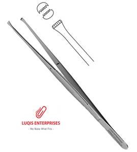 Pinzas Nelson para tejidos delicados, 6x7 dientes, instrumento quirúrgico de acero inoxidable, pinzas médicas de precisión - Product Image 4