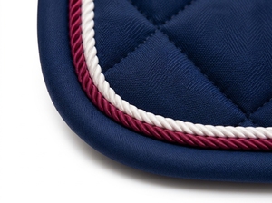Almohadilla de Silla de Montar Acolchada Azul Marino para Equitación, Salto y Doma, con Parches de Algodón, Transpirable, Absorbente de Impactos, Duradera, Personalizable OEM ODM - Product Image 5