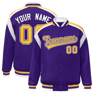 Winter Baseball Varsity Jacket <b>Canvas</b> Stand Collar Breathable Casual Custom Color & Design OEM Service High Quality - Product Image 5