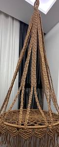 Chaise suspendue en macramé faite à la main, décoration bohème - Product Image 2