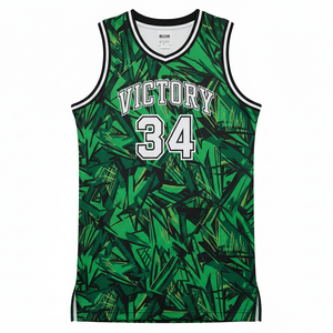 OEM Custom Unisex Basketball Jersey Set Polyester Breathable Team Sports Uniform Custom Logo Team Wear Athletic V-neck Half - Product Image 2