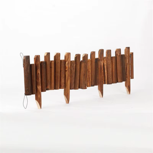 Borde de madera de medio tronco rentable: valla de borde perfecta para jardines y espacios al aire libre - Product Image 2