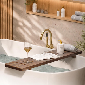Plateau de bain en bois d'acacia de qualité supérieure, plateau de bain durable pour baignoire, prix de gros de l'usine du Vietnam - Product Image 3
