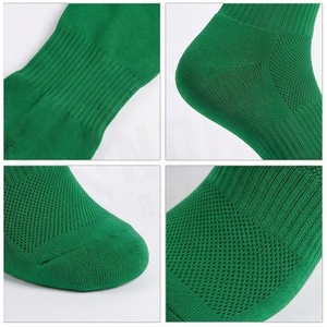 Green <b>Knee</b> <b>High</b> <b>Socks</b> Solid Color Knitted Sport Style Regular Fit Cuff Logo - Product Image 4