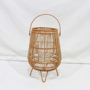 New Design <b>Plastic</b> Iron Candle Holder Lantern with Tripod Stand for Garden Decor - Product Image 1