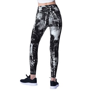 Splendid Apparel High Waist Full Length Geometric <b>Printed</b> Eco-Friendly Women's Sporty Stretch Knitted Spandex Polyester <b>Leggings</b> - Product Image 4