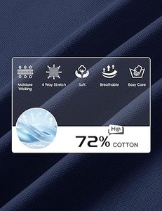 Polos de Alta Calidad para Hombre, Manga Corta, Algodón Piqué Suave, Corte Clásico, Camisetas Casuales para Golf - Product Image 2