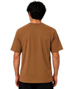 เสื้อยืดแขนสั้นคอกลมสีน้ำตาลสำหรับผู้ชาย ทรงแร็กแลน เรียบง่าย สไตล์สตรีทแวร์ รับสกรีนโลโก้ ทรงโอเวอร์ไซส์ แฟชั่น นุ่มสบาย พรีเมียม เสื้อยืดฤดูร้อน - Product Image 2