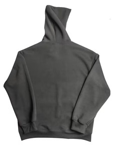 Sudadera con Capucha para Hombre, 400g, Forro Polar, Cálida para Invierno, Estilo Vintage, Lisa, Resistente al Viento, Informal, con Bolsillo, Servicio OEM - Product Image 3