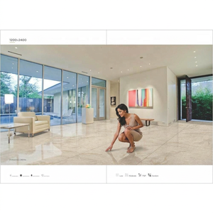 Dalles de porcelaine effet marbre extra larges 1200x2400mm pour projets muraux et de sols modernes et luxueux dans les halls et salles à manger - Product Image 2