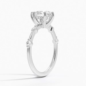 Bague de fiançailles SOJ Ring 011 en argent 925 avec diamant taille poire Aimee Hidden Halo, 2 carats, couleur D, VVS1, moissanite certifiée GRA - Product Image 2
