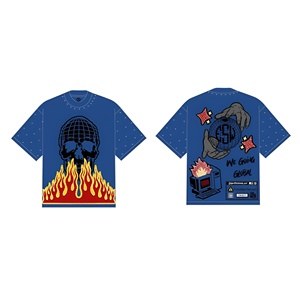 Camisetas de Algodón al por Mayor, Camisetas con Logotipo Personalizado, Diseño Casual, Transpirables, con Hombros Caídos y Corte Holgado - Product Image 3