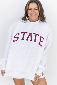 New Arrival Women's Oversized <b>Mock</b> Neck Sweatshirt Long Sleeve High Neck Plain Blank Winter Autumn Casual Casual Pullover Tops - Product Image 2